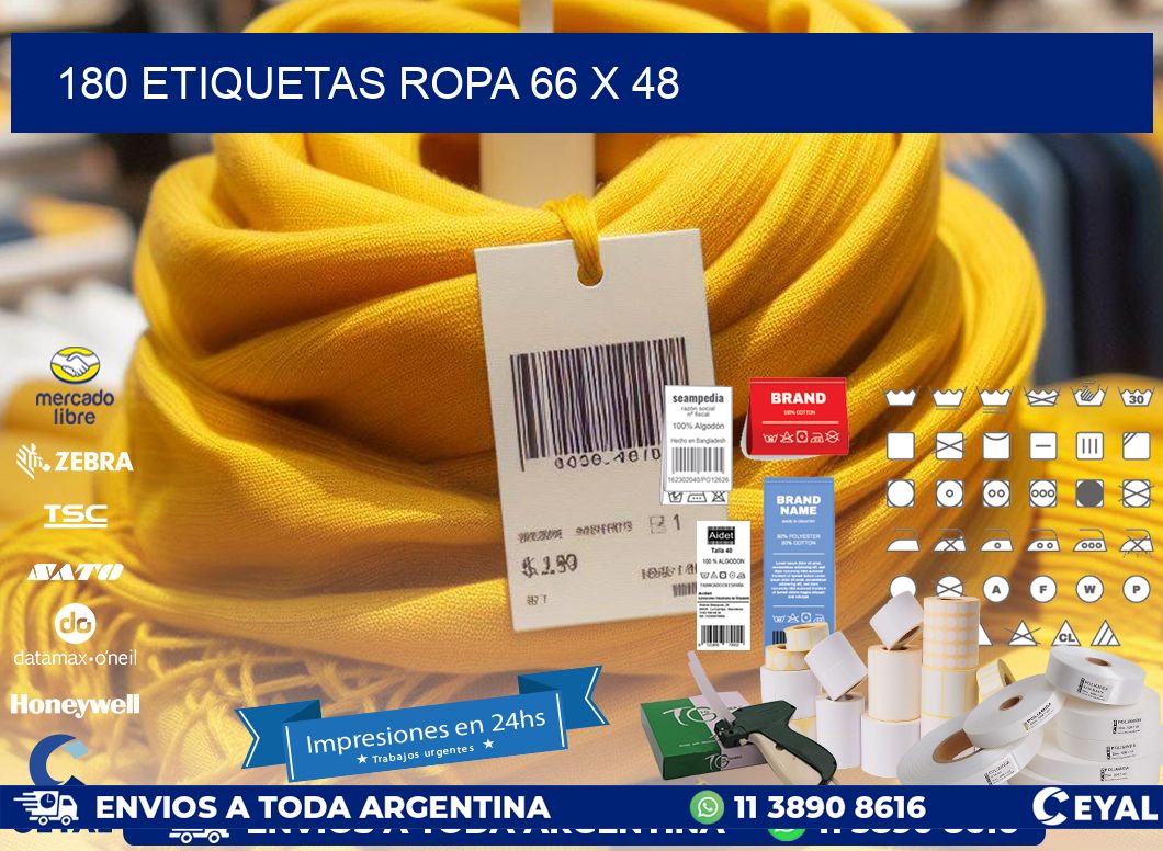 180 ETIQUETAS ROPA 66 x 48