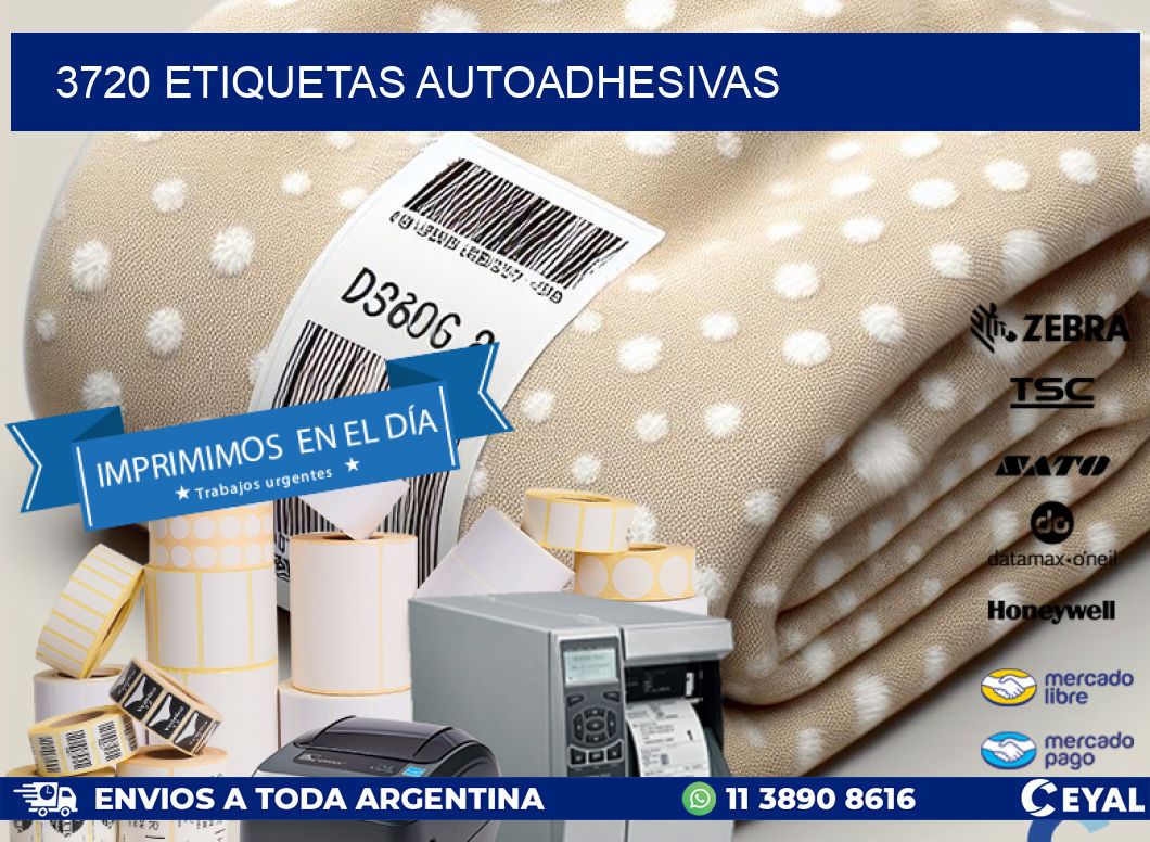 3720 ETIQUETAS AUTOADHESIVAS