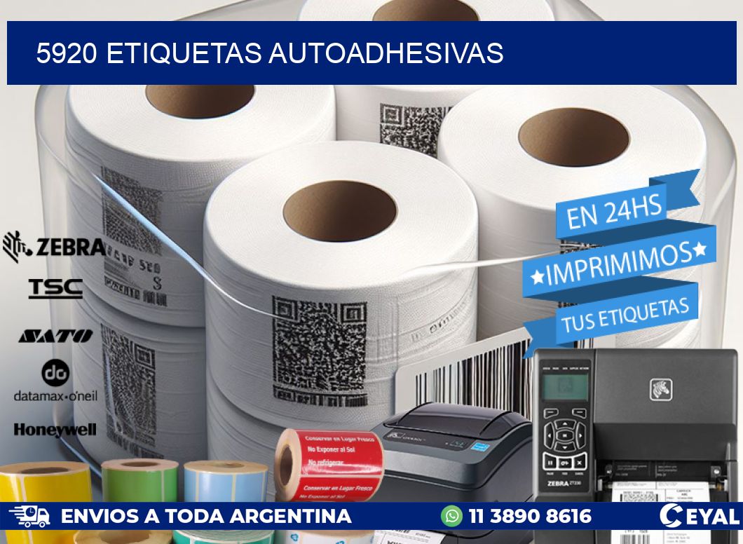 5920 ETIQUETAS AUTOADHESIVAS