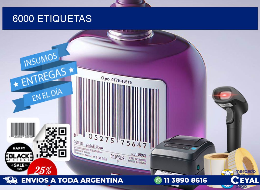 6000 ETIQUETAS