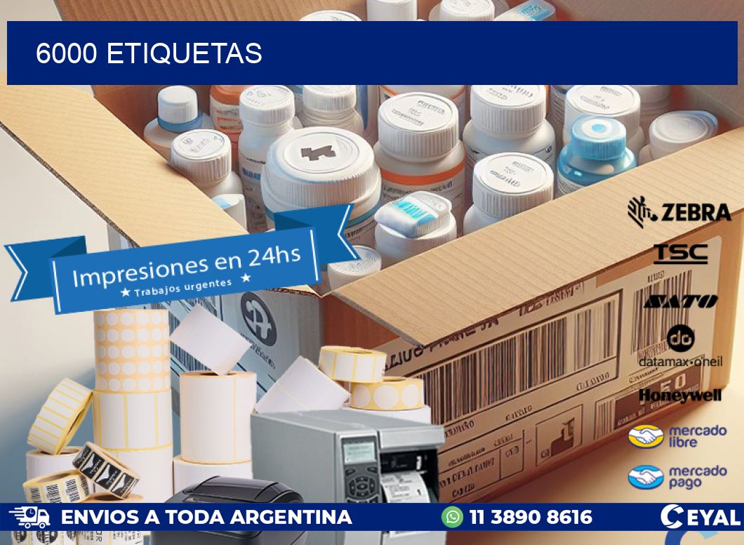 6000 ETIQUETAS
