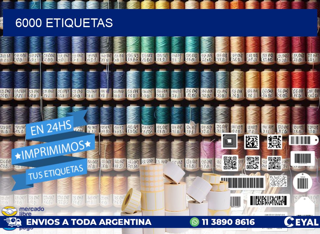 6000 ETIQUETAS