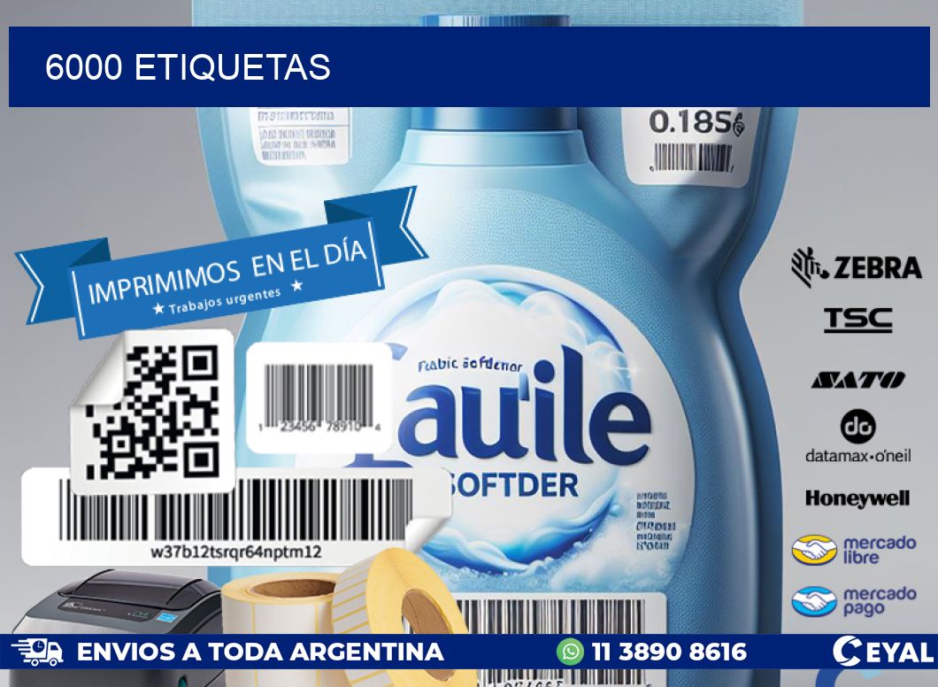 6000 ETIQUETAS