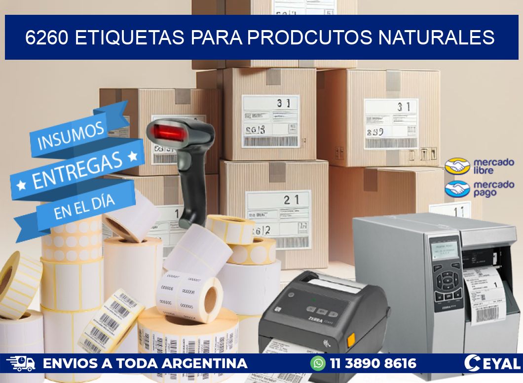 6260 ETIQUETAS PARA PRODCUTOS NATURALES