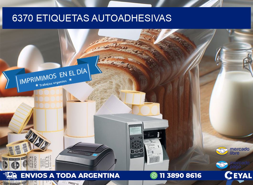 6370 ETIQUETAS AUTOADHESIVAS