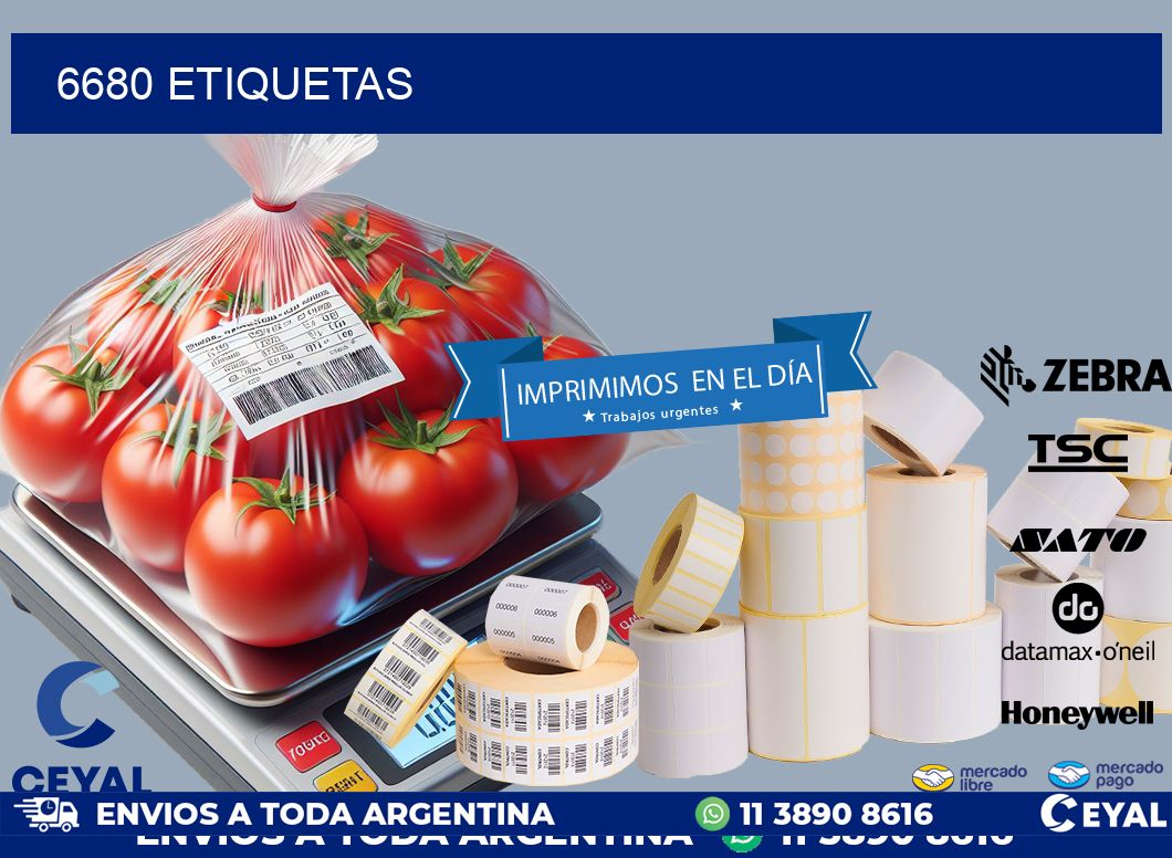 6680 ETIQUETAS