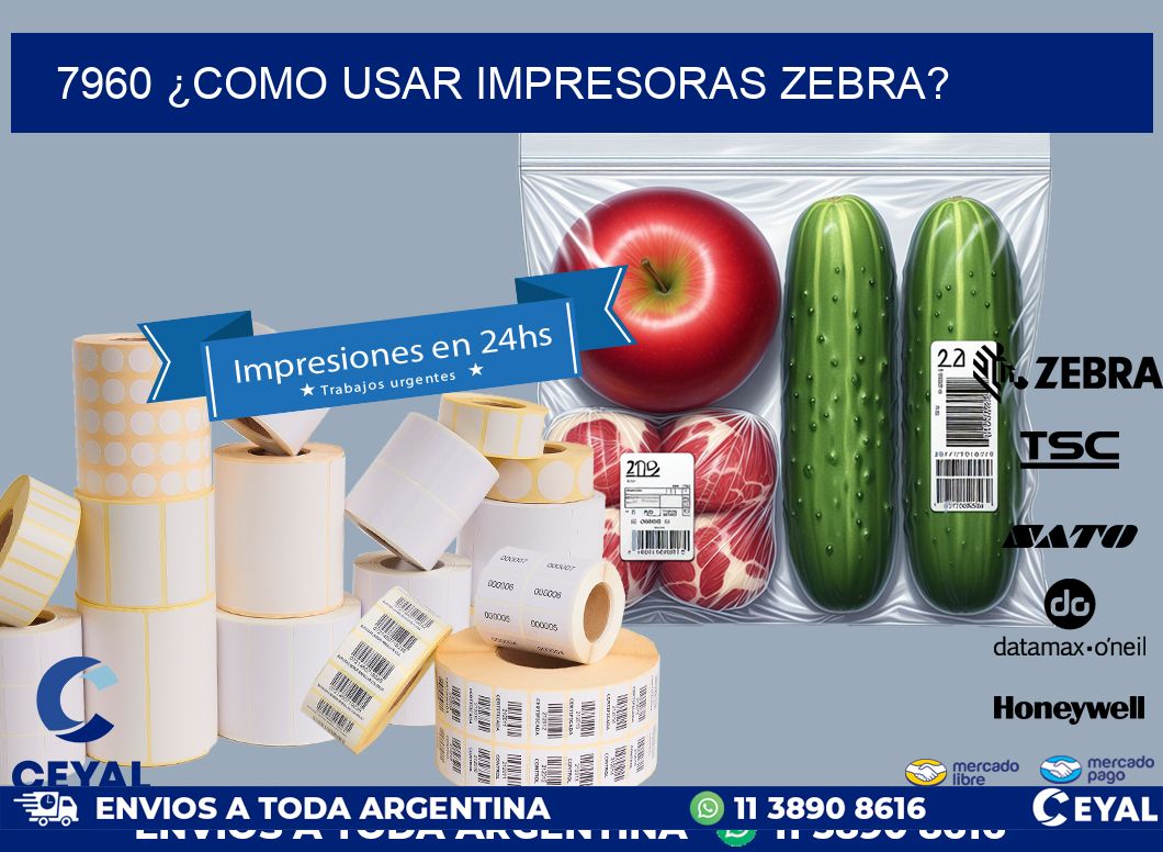 7960 ¿COMO USAR IMPRESORAS ZEBRA?