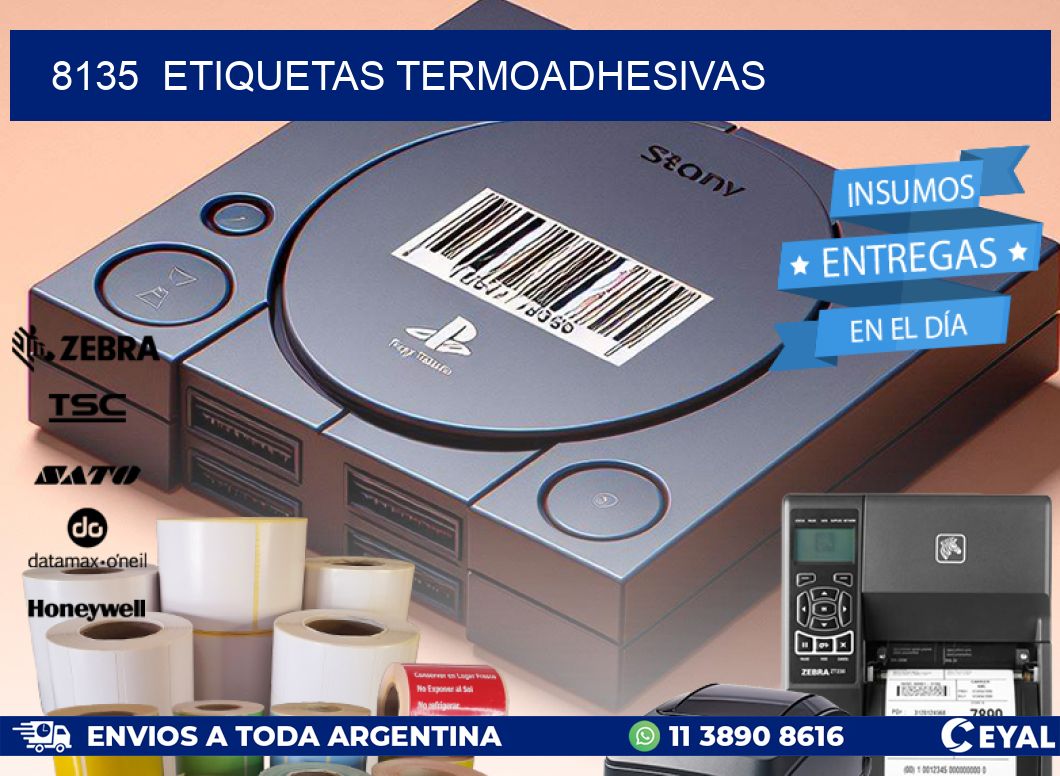 8135  ETIQUETAS TERMOADHESIVAS