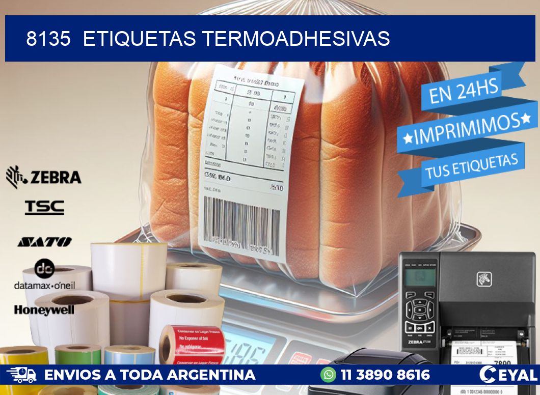 8135  ETIQUETAS TERMOADHESIVAS