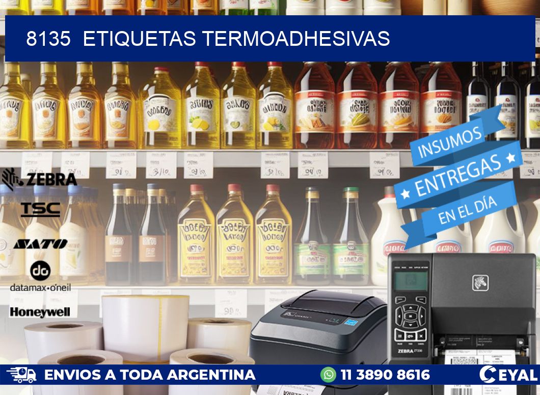 8135  ETIQUETAS TERMOADHESIVAS