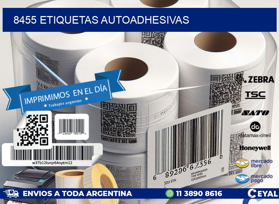 8455 ETIQUETAS AUTOADHESIVAS