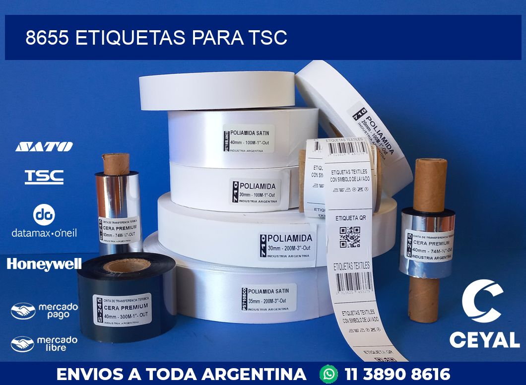 8655 ETIQUETAS PARA TSC
