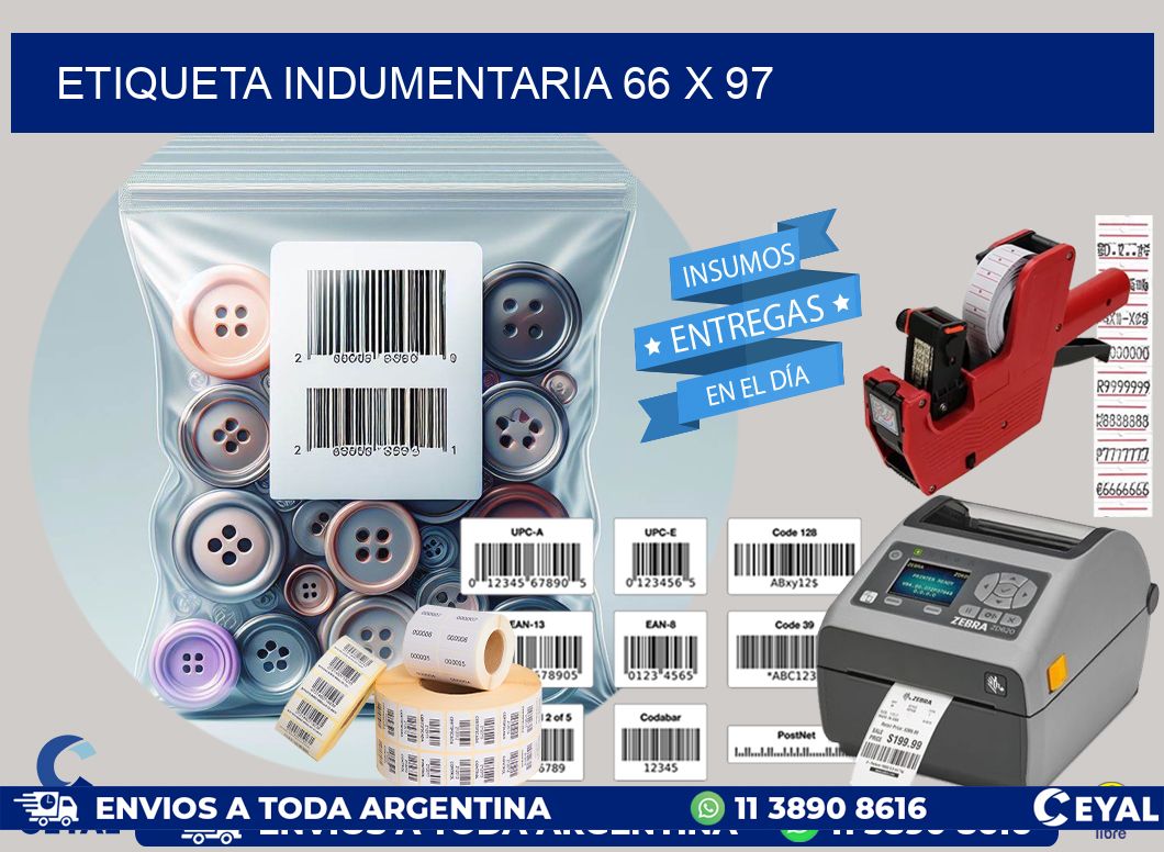 ETIQUETA INDUMENTARIA 66 x 97