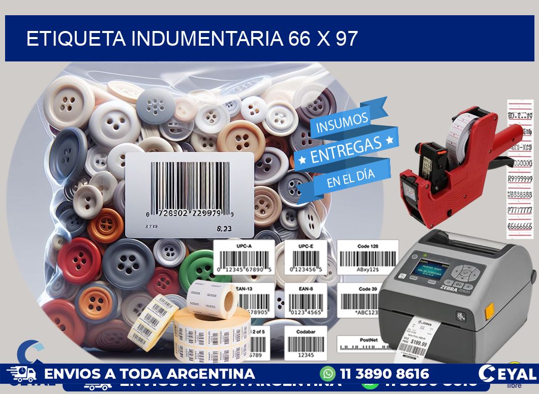 ETIQUETA INDUMENTARIA 66 x 97