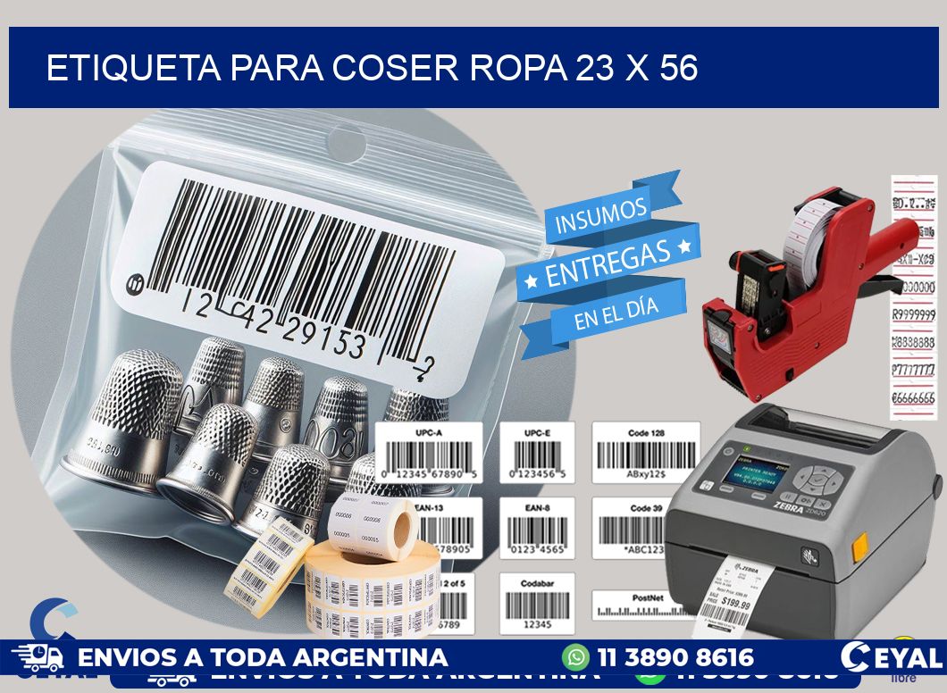 ETIQUETA PARA COSER ROPA 23 x 56