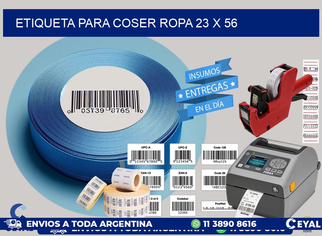 ETIQUETA PARA COSER ROPA 23 x 56