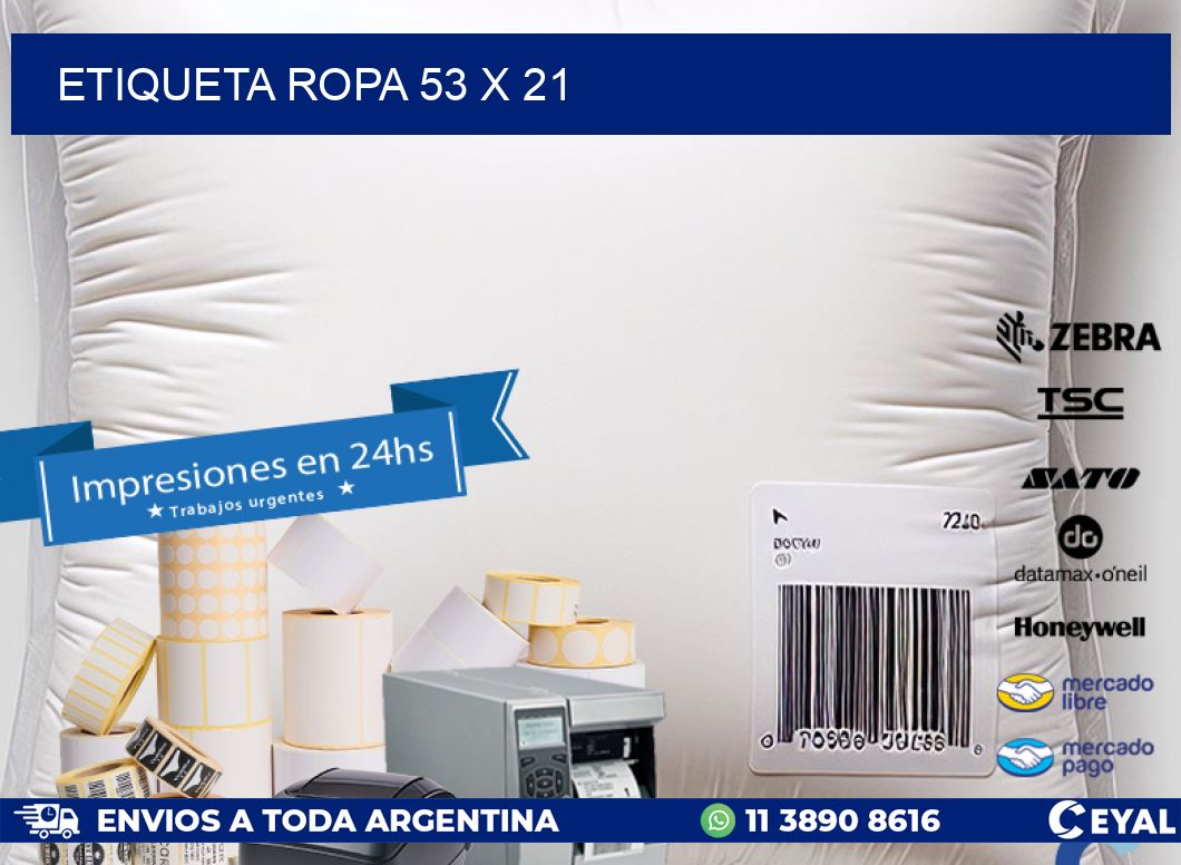 ETIQUETA ROPA 53 x 21