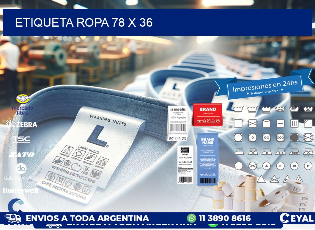 ETIQUETA ROPA 78 x 36