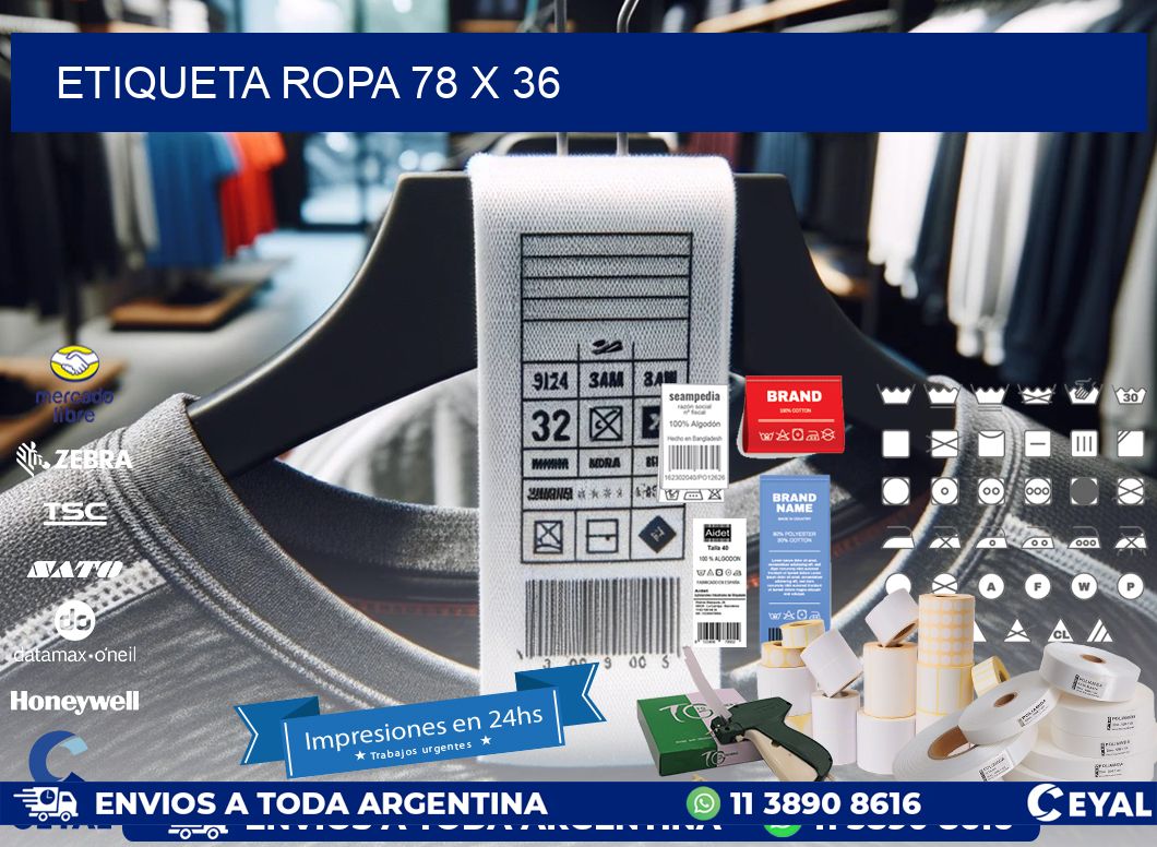 ETIQUETA ROPA 78 x 36