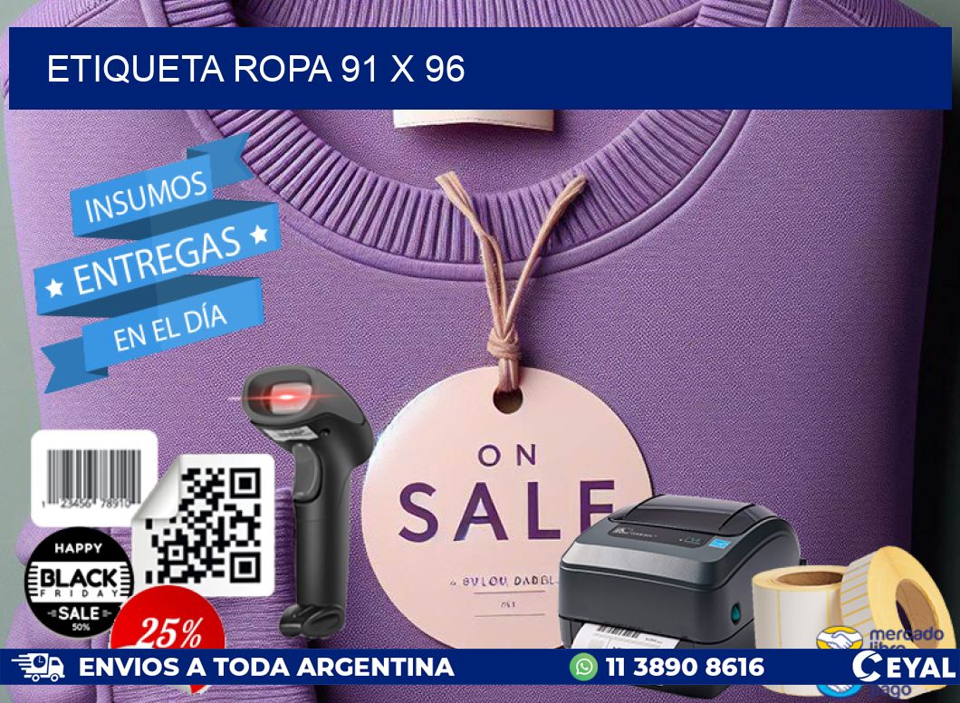 ETIQUETA ROPA 91 x 96