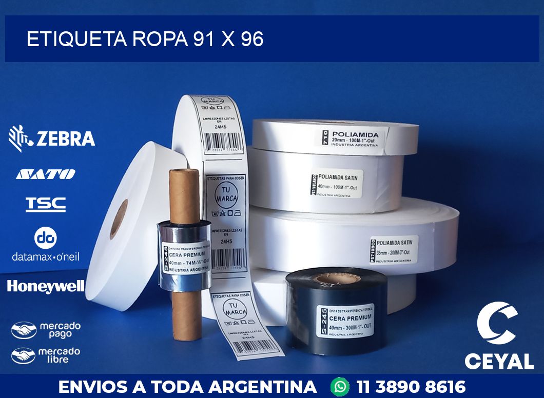 ETIQUETA ROPA 91 x 96