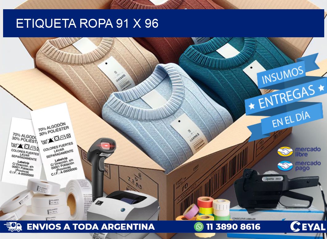 ETIQUETA ROPA 91 x 96
