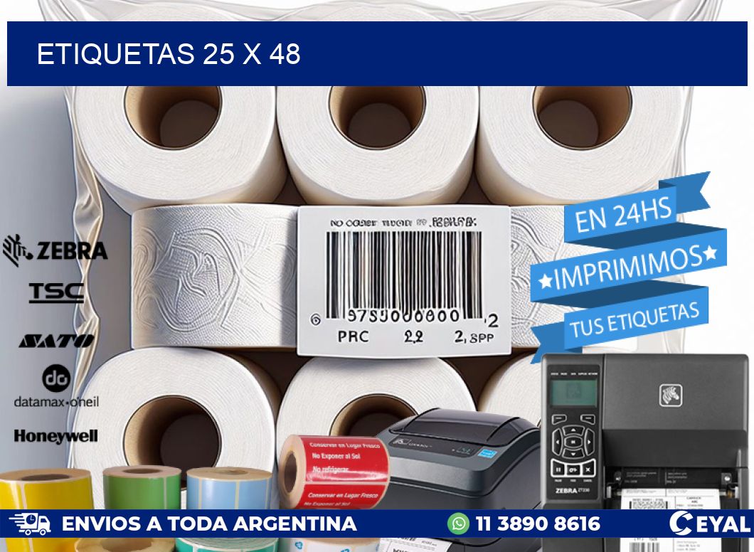 ETIQUETAS 25 x 48