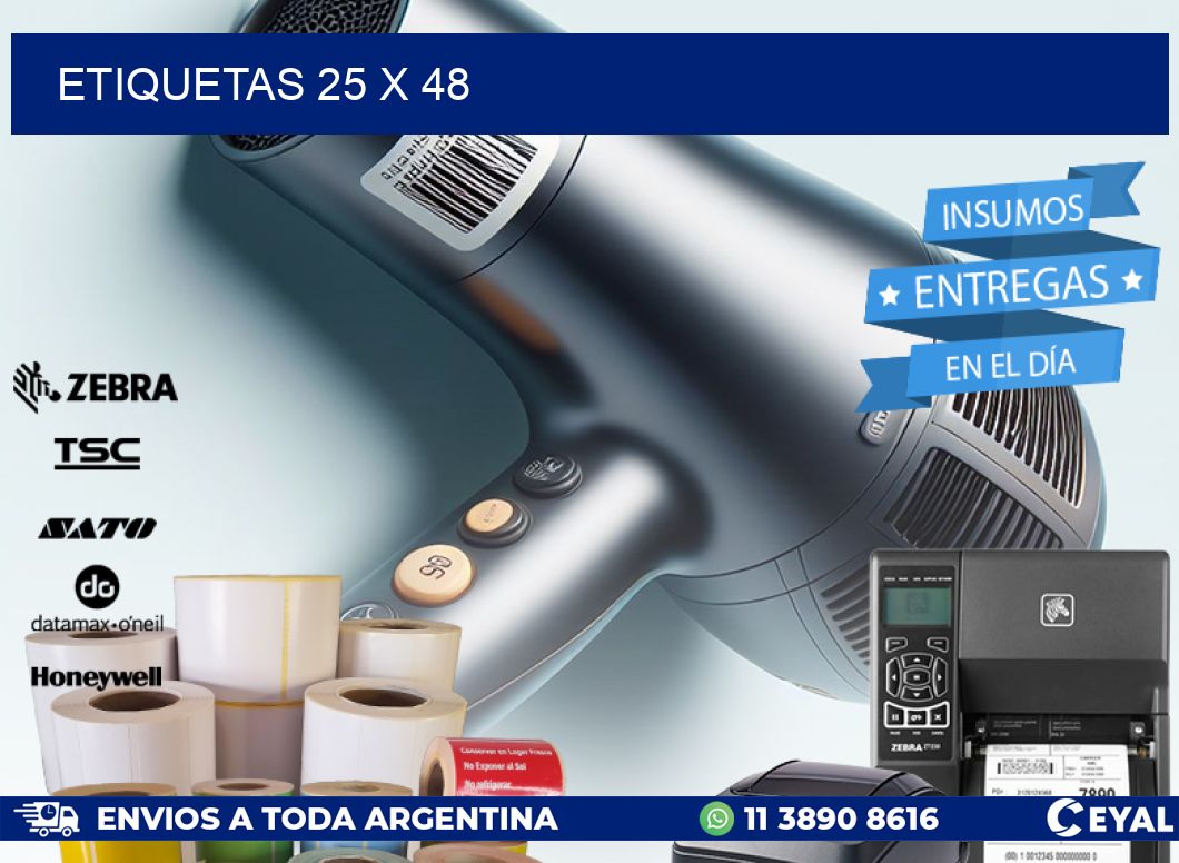 ETIQUETAS 25 x 48