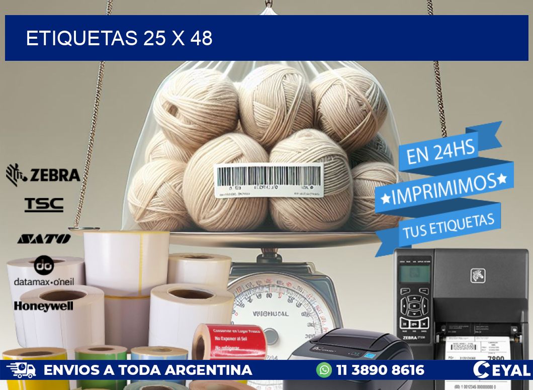 ETIQUETAS 25 x 48