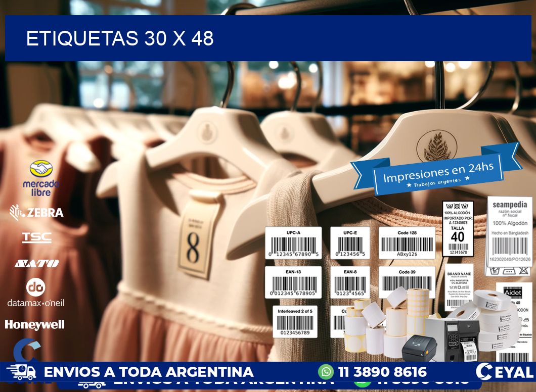 ETIQUETAS 30 x 48