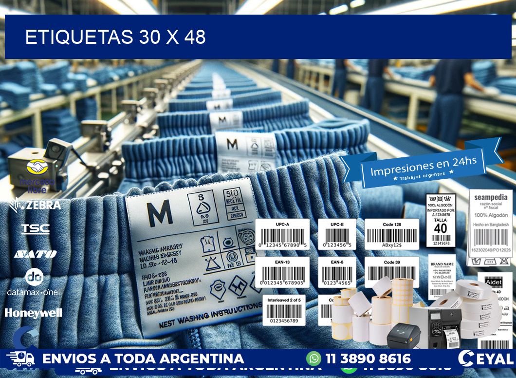 ETIQUETAS 30 x 48