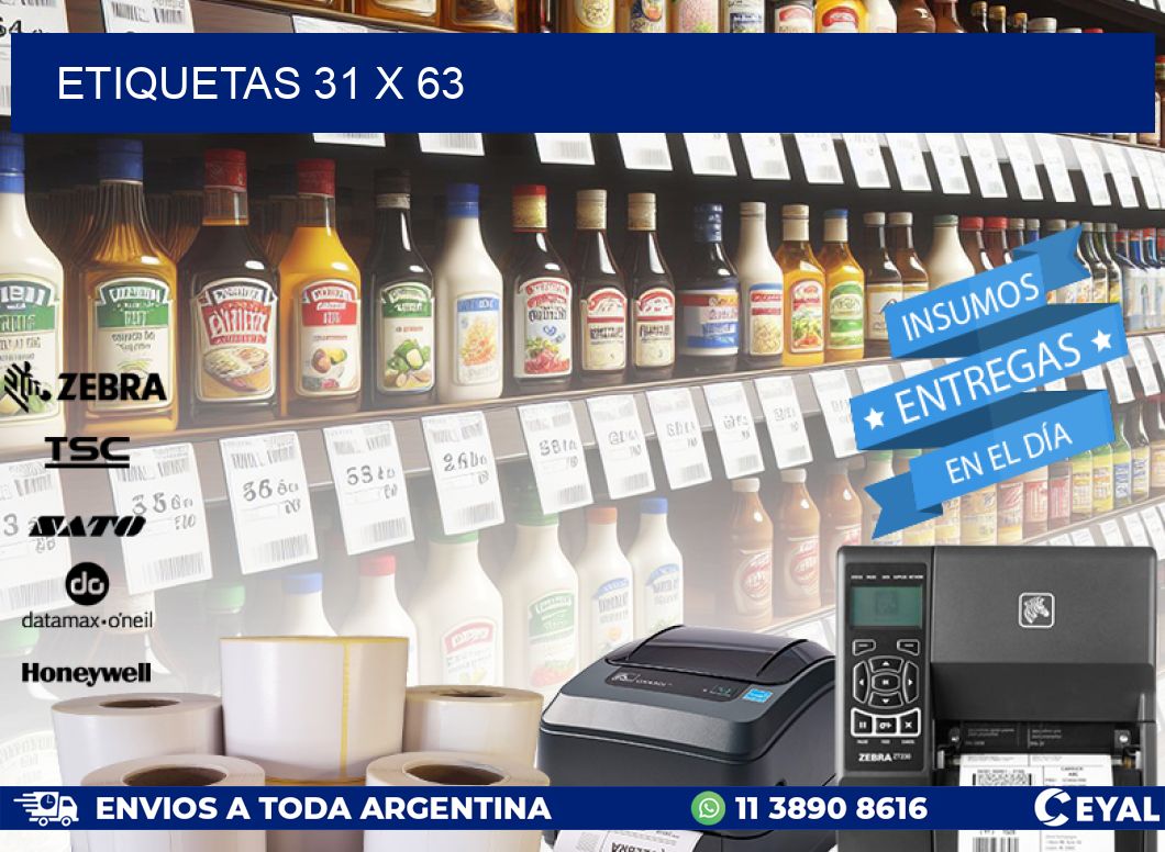ETIQUETAS 31 x 63