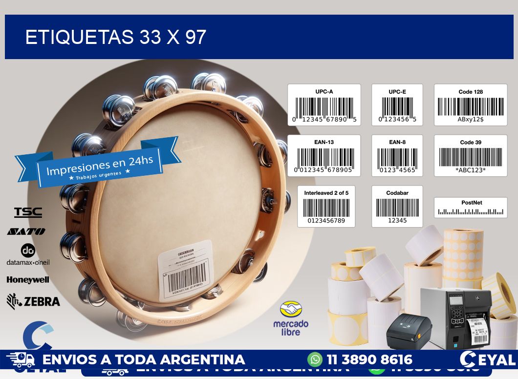 ETIQUETAS 33 x 97