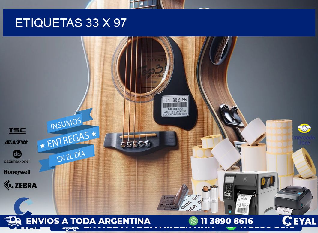 ETIQUETAS 33 x 97