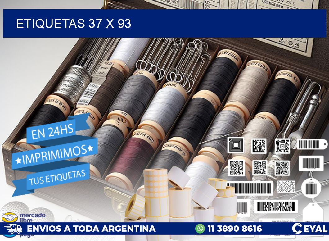 ETIQUETAS 37 x 93