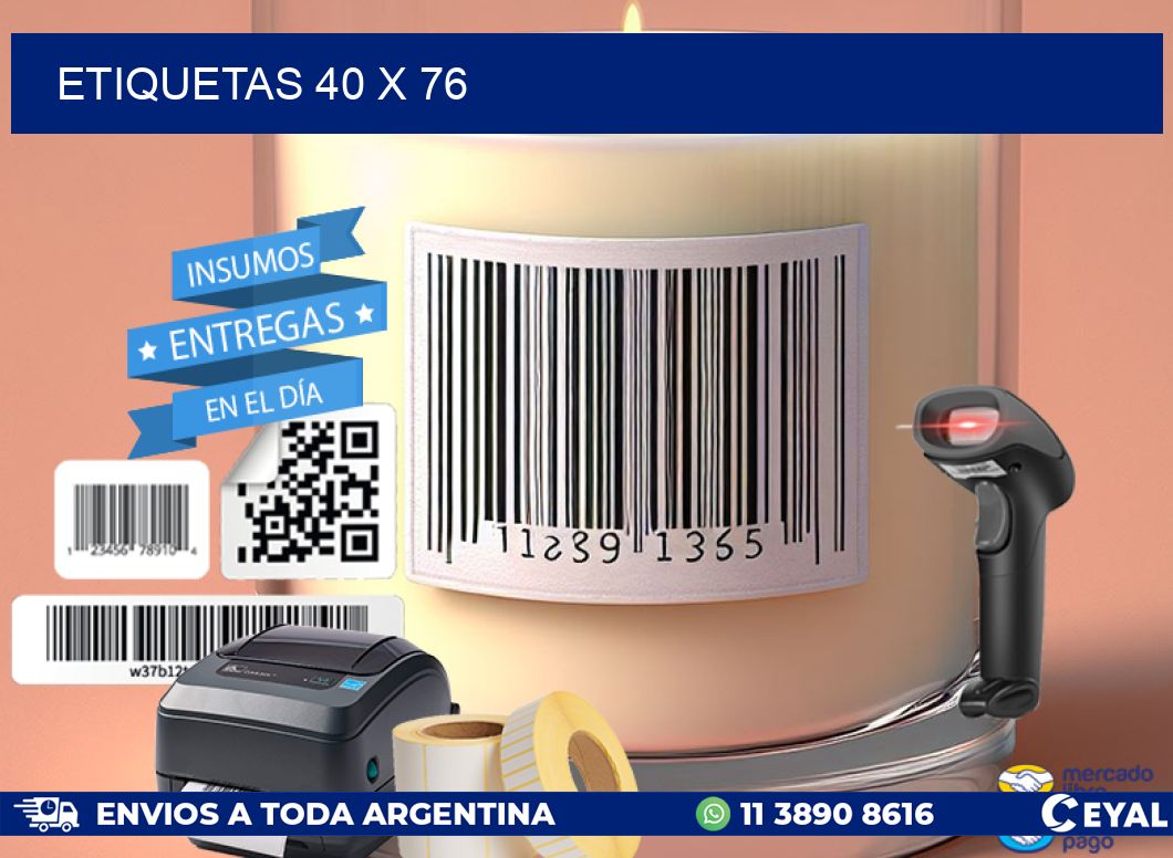 ETIQUETAS 40 x 76