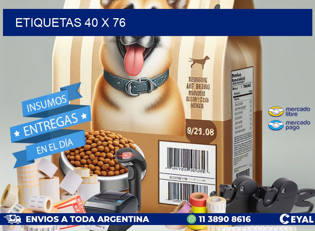 ETIQUETAS 40 x 76