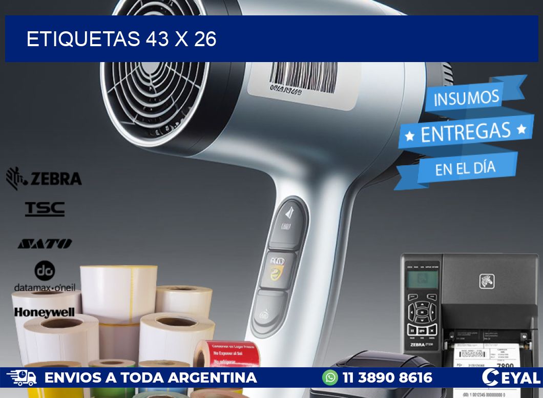ETIQUETAS 43 x 26