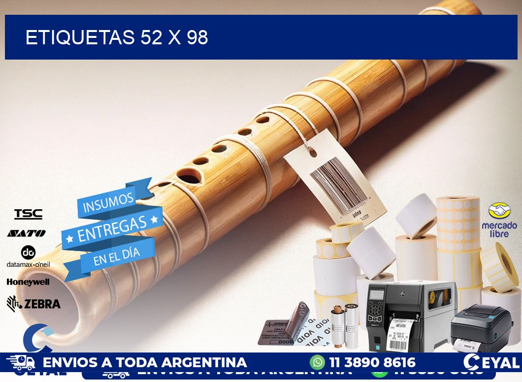 ETIQUETAS 52 x 98