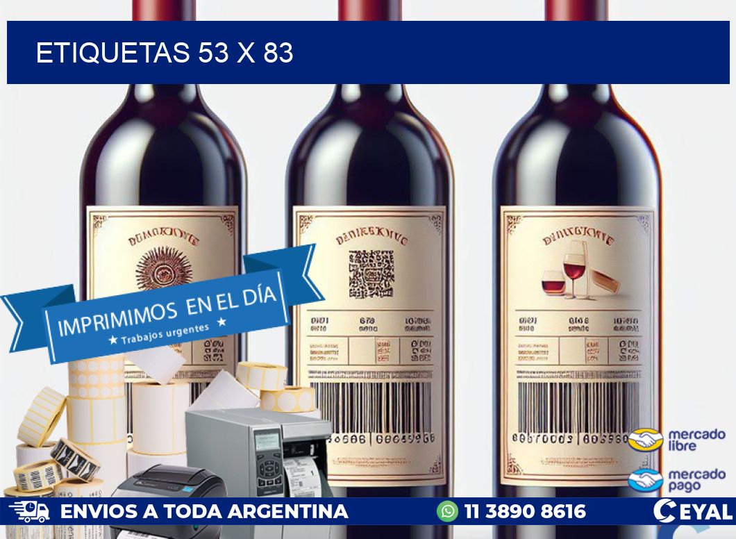 ETIQUETAS 53 x 83