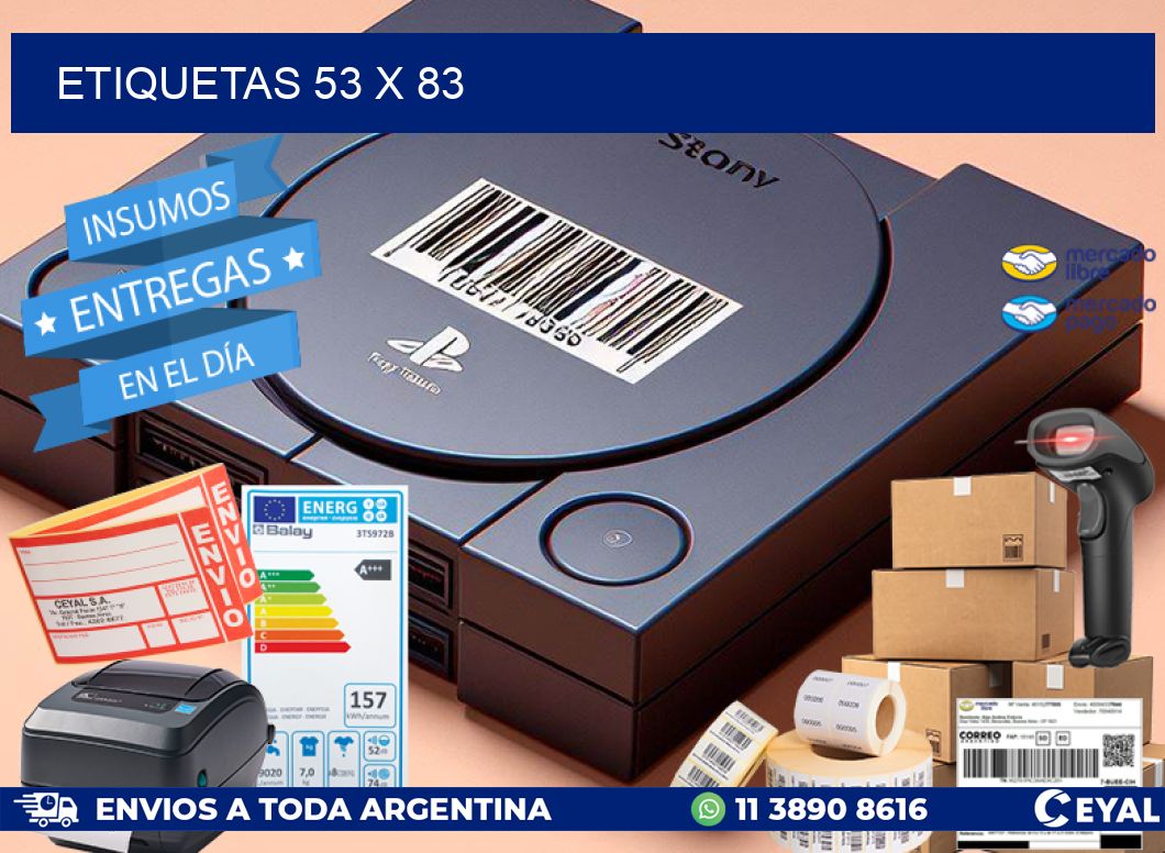 ETIQUETAS 53 x 83