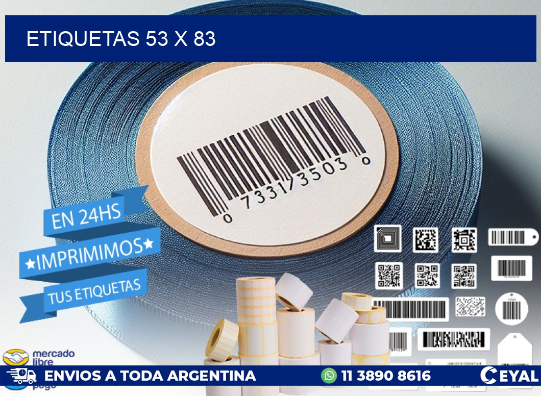 ETIQUETAS 53 x 83