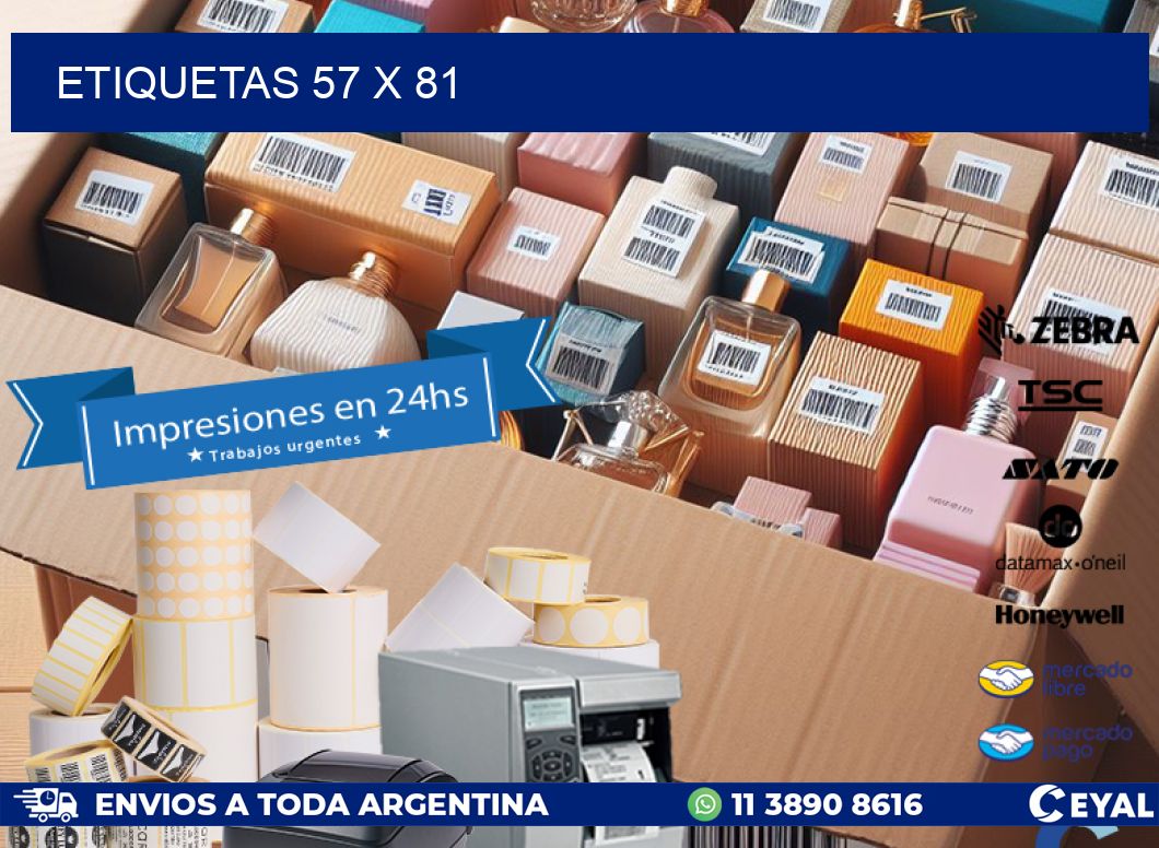 ETIQUETAS 57 x 81