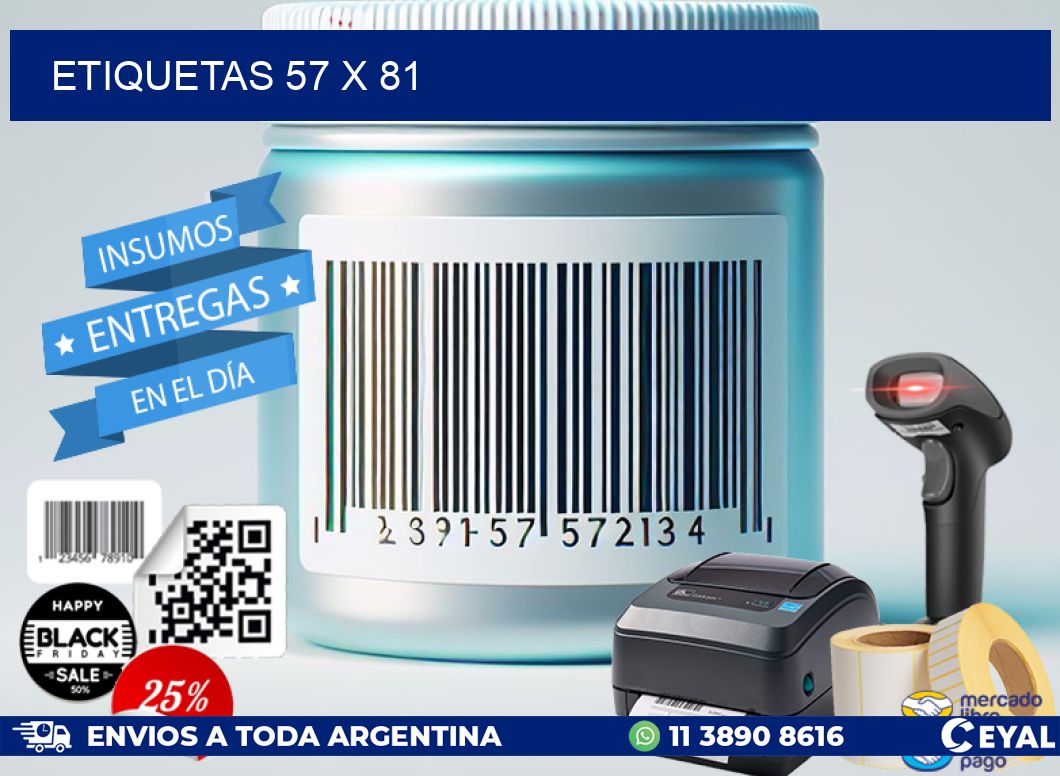 ETIQUETAS 57 x 81