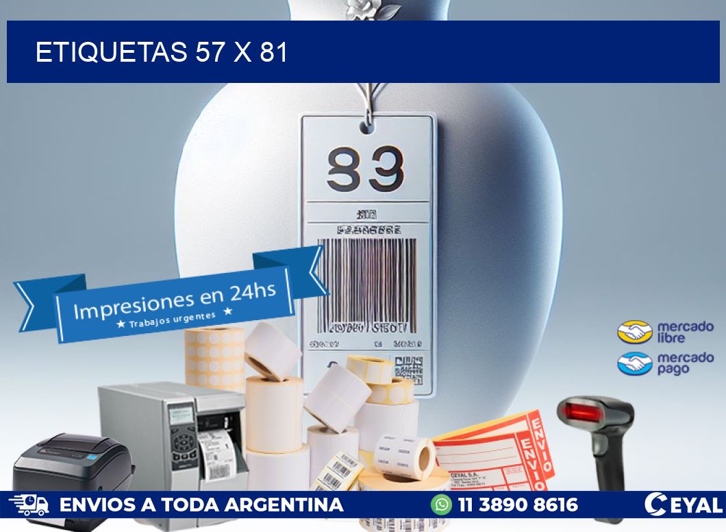 ETIQUETAS 57 x 81