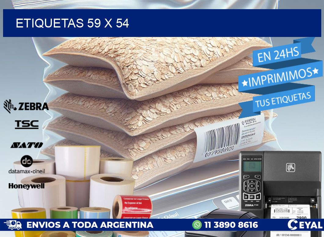 ETIQUETAS 59 x 54
