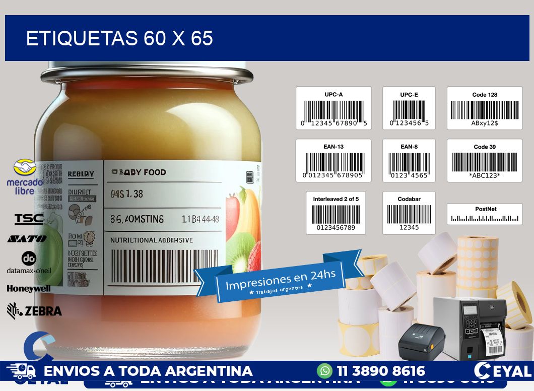 ETIQUETAS 60 x 65