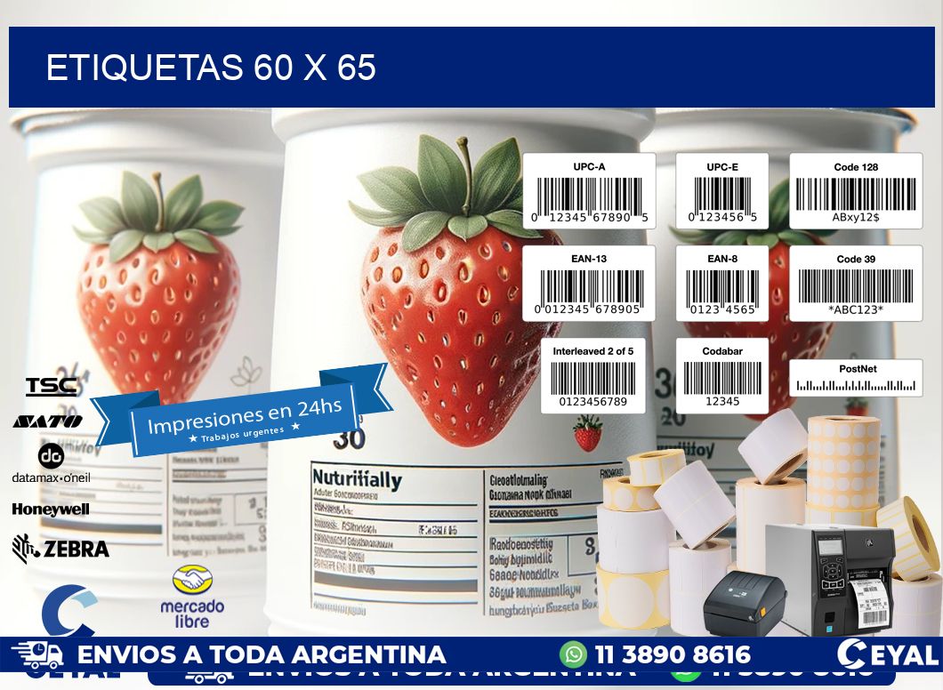 ETIQUETAS 60 x 65