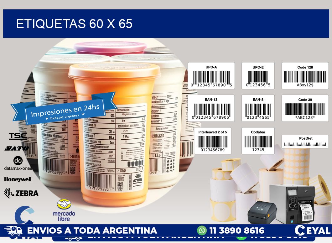 ETIQUETAS 60 x 65