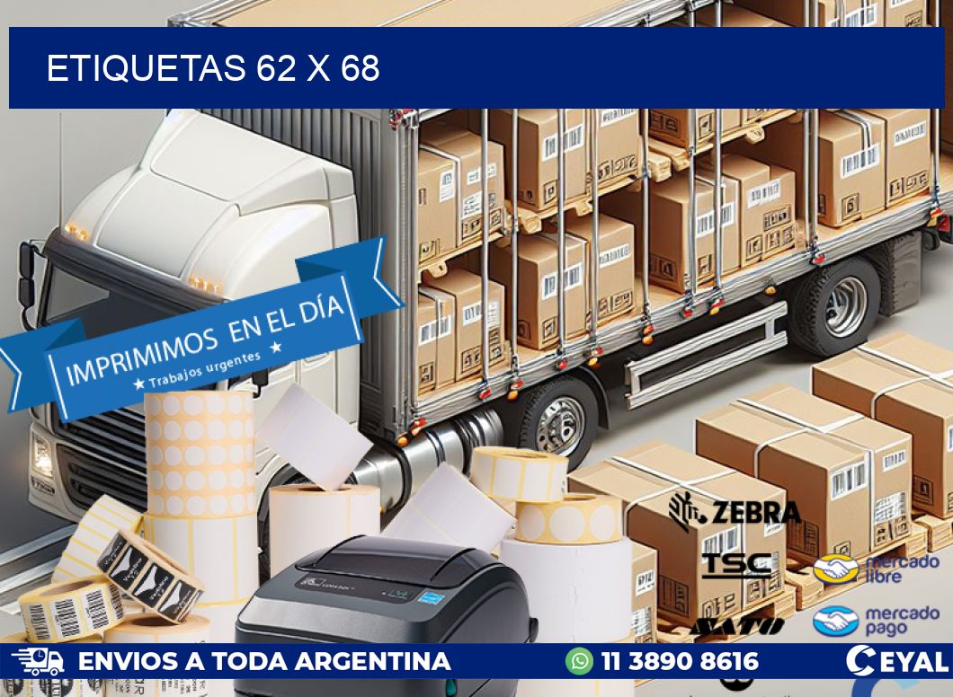 ETIQUETAS 62 x 68